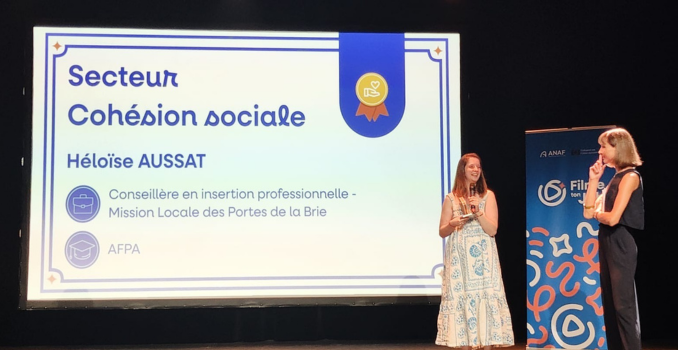 Héloïse, alternante de l’Afpa récompensée au concours Filme ton job 2025