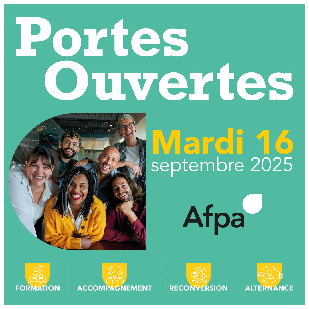 Le 16 septembre 2025 : Participez aux Journées Portes Ouvertes de l’Afpa en Occitanie