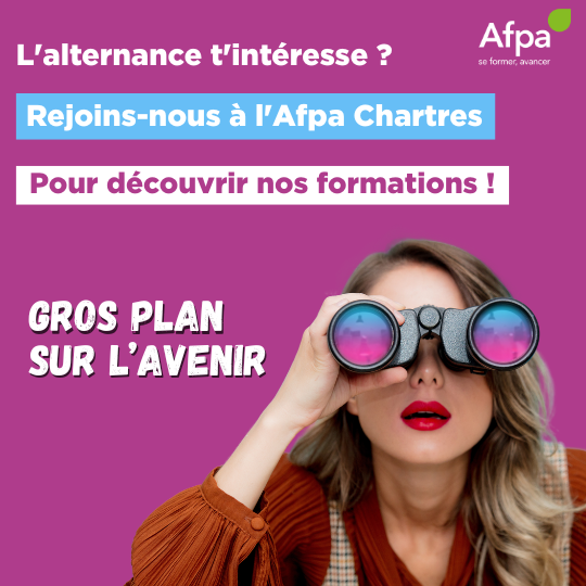 Découvrez les offres en alternance à l'Afpa Chartres